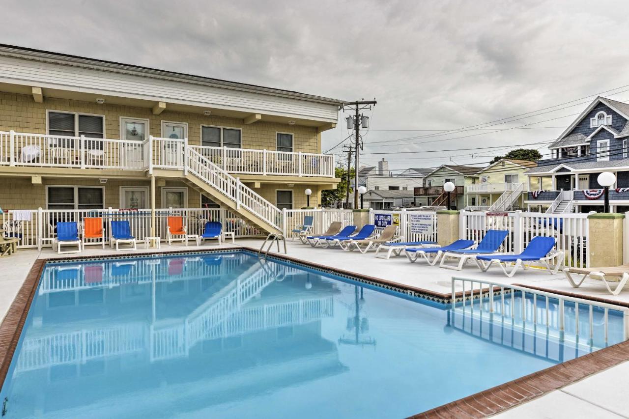 North Wildwood Condo With Pool, Walk To Boardwalk! المظهر الخارجي الصورة
